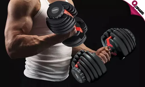 24kg Adjustable Dumbbell Set!